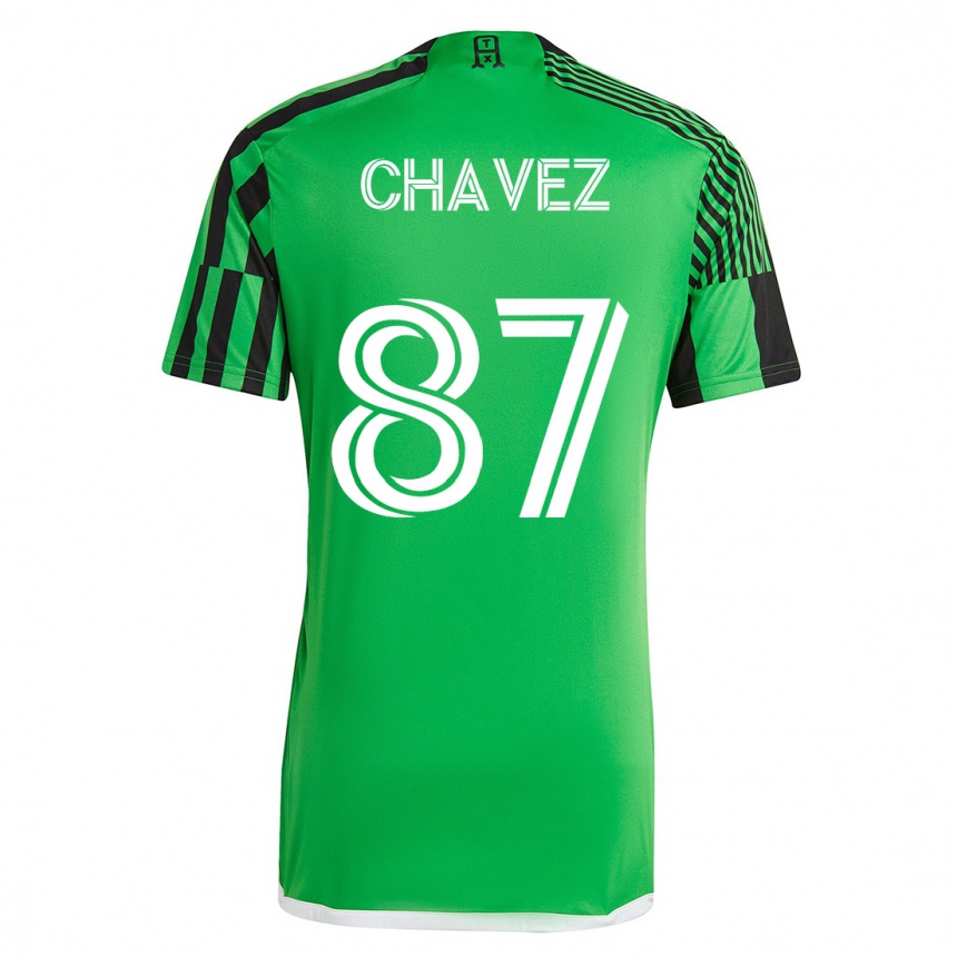 レディースフットボールアルフォンソ・オカンポ・チャベス#87グリーンブラックホームシャツ2023/24ジャージーユニフォーム