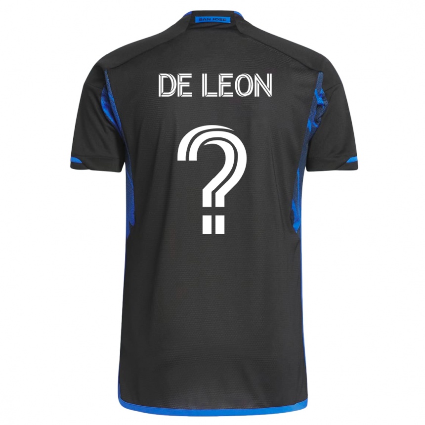 レディースフットボールブランドン・デレオン#0青黒ホームシャツ2023/24ジャージーユニフォーム