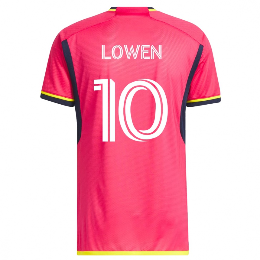 レディースフットボールエドゥアルト・レーヴェン#10ピンクホームシャツ2023/24ジャージーユニフォーム