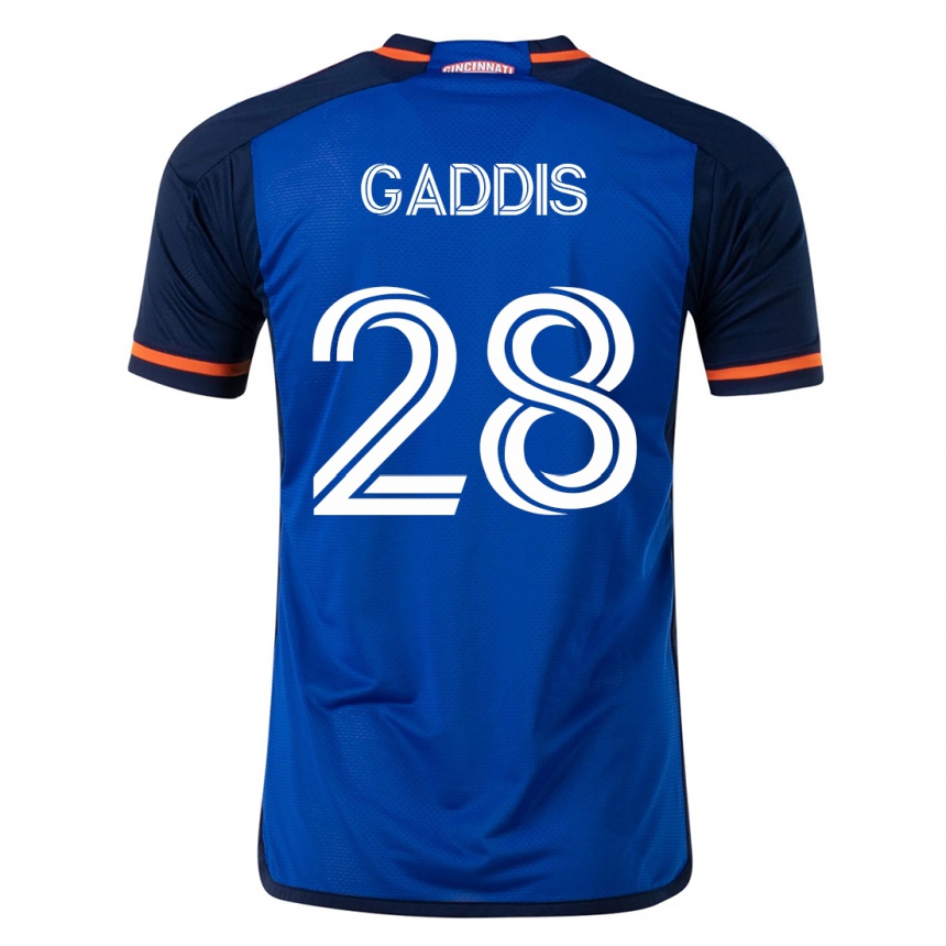 レディースフットボールレイモン・ギャディス#28青ホームシャツ2023/24ジャージーユニフォーム