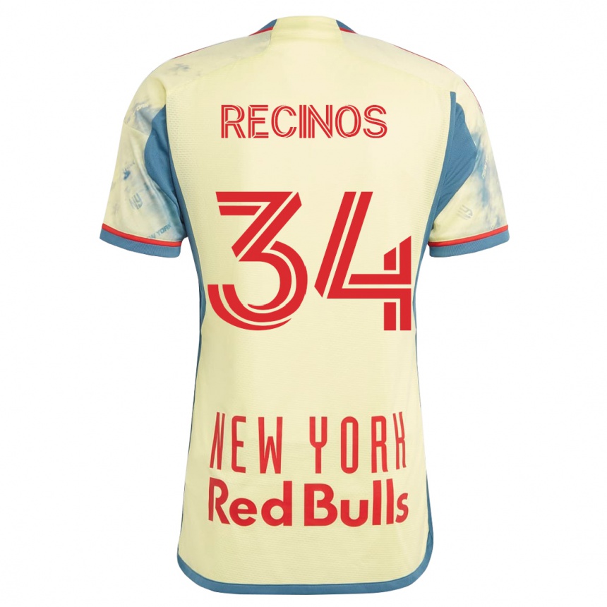 レディースフットボールアリアン・レシノス#34イエローホームシャツ2023/24ジャージーユニフォーム