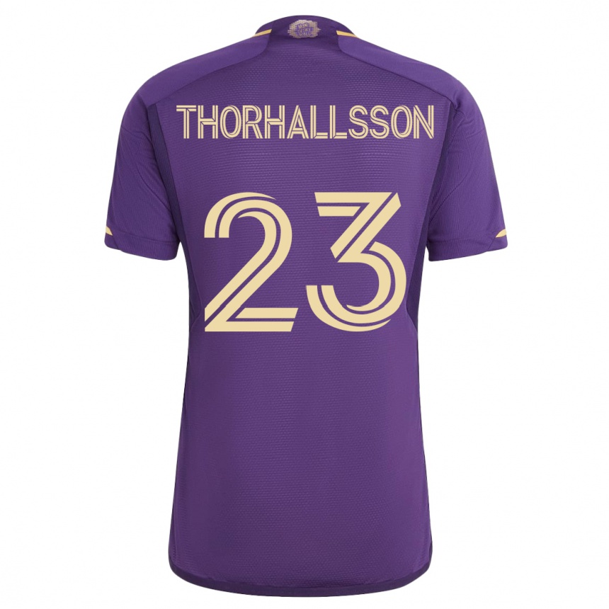 レディースフットボールダン・トールハルソンの日#23バイオレットホームシャツ2023/24ジャージーユニフォーム