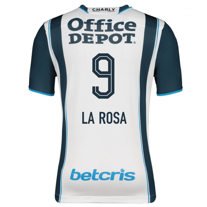 レディースフットボールロベルト・デ・ラ・ロサ#9ネイビーホームシャツ2023/24ジャージーユニフォーム