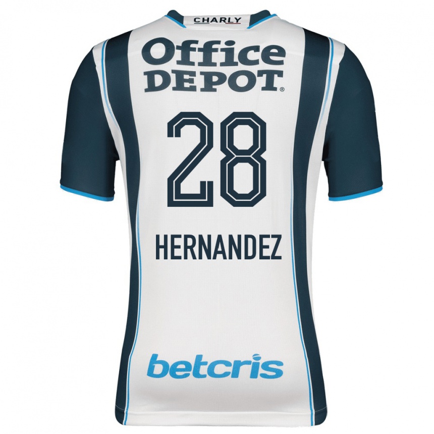 レディースフットボールダニエル・ヘルナンデス#28ネイビーホームシャツ2023/24ジャージーユニフォーム