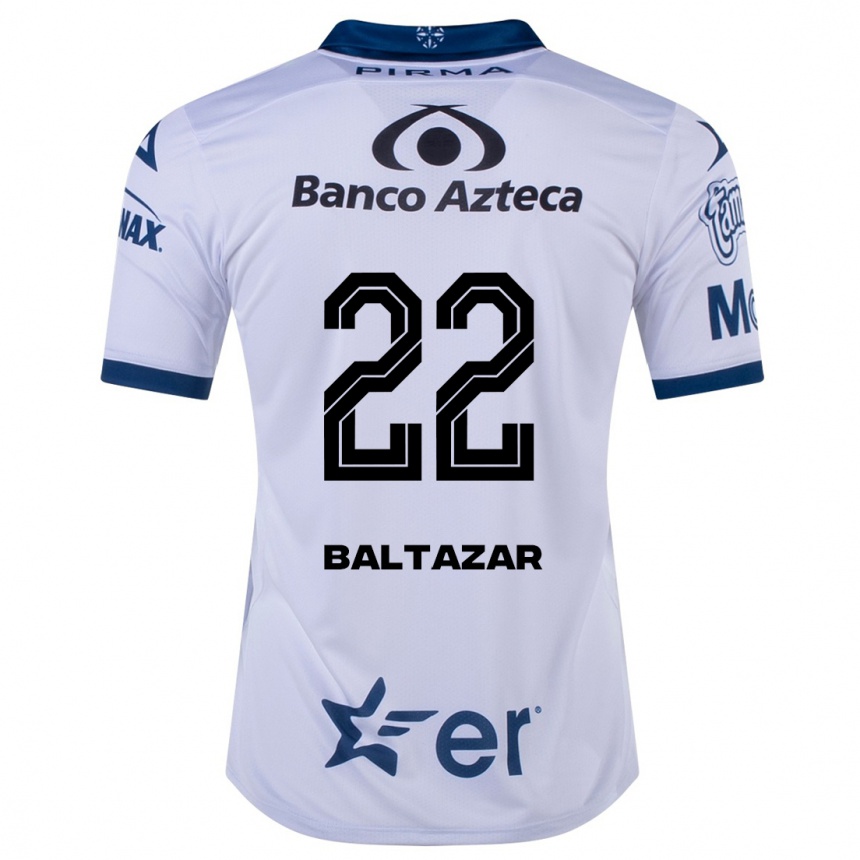 レディースフットボールカルロス・バルタザール#22白ホームシャツ2023/24ジャージーユニフォーム