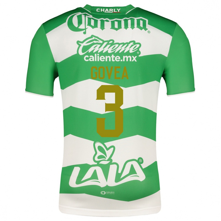 レディースフットボールイスマエル・ゴベア#3緑ホームシャツ2023/24ジャージーユニフォーム