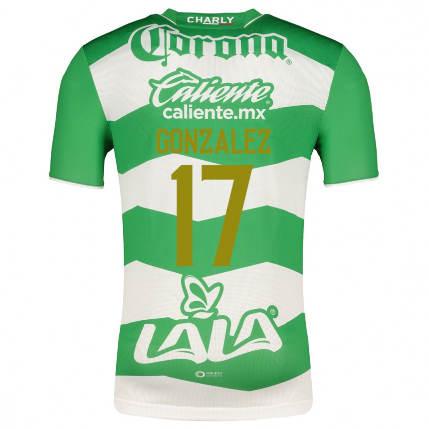 レディースフットボールジャイル・ゴンザレス#17緑ホームシャツ2023/24ジャージーユニフォーム