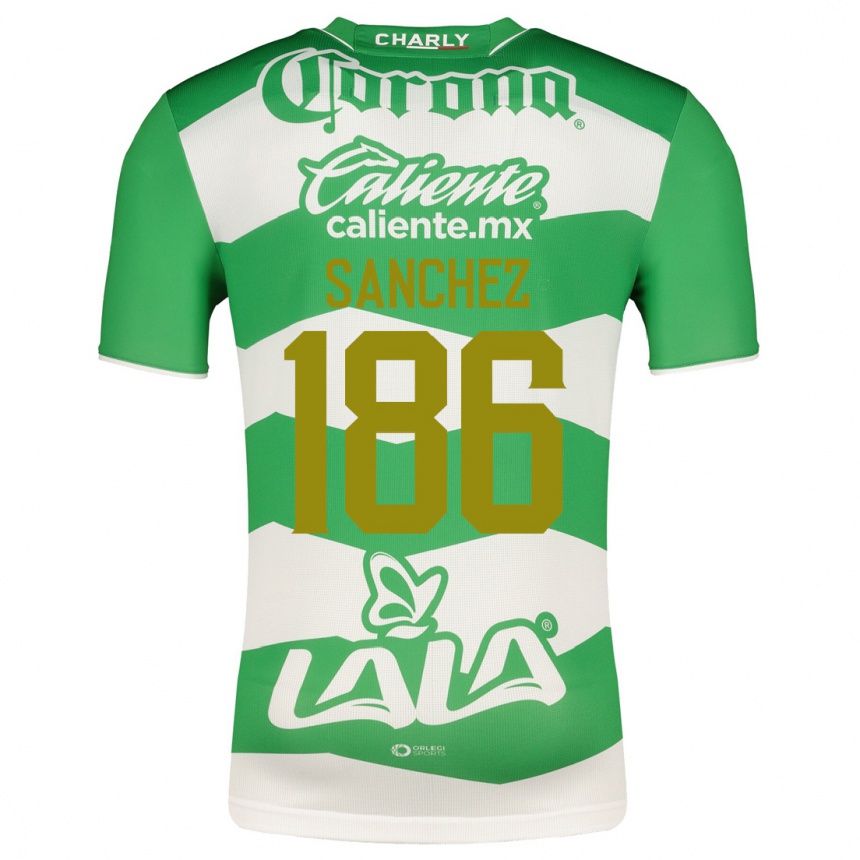 レディースフットボールデビッド・サンチェス#186緑ホームシャツ2023/24ジャージーユニフォーム
