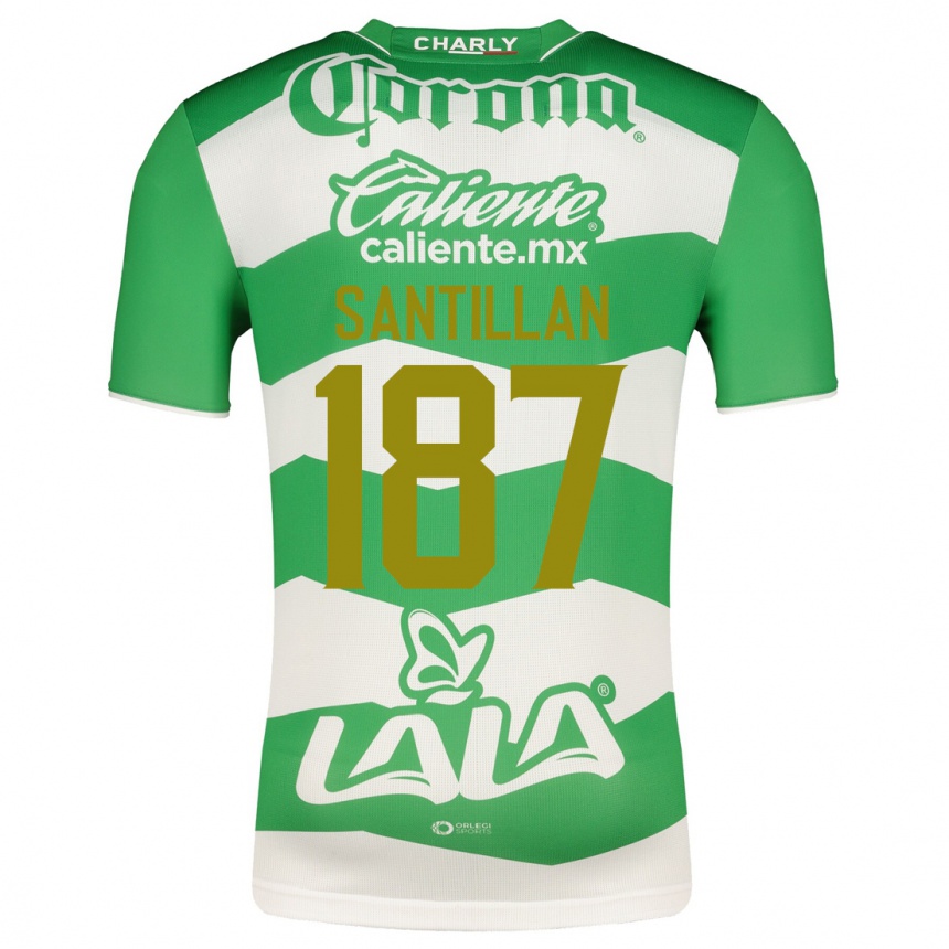 レディースフットボールエミリー・サンティリャン#187緑ホームシャツ2023/24ジャージーユニフォーム