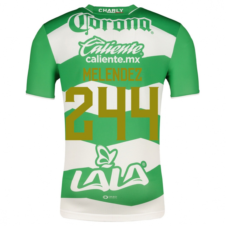レディースフットボールカルロス・メレンデス#244緑ホームシャツ2023/24ジャージーユニフォーム