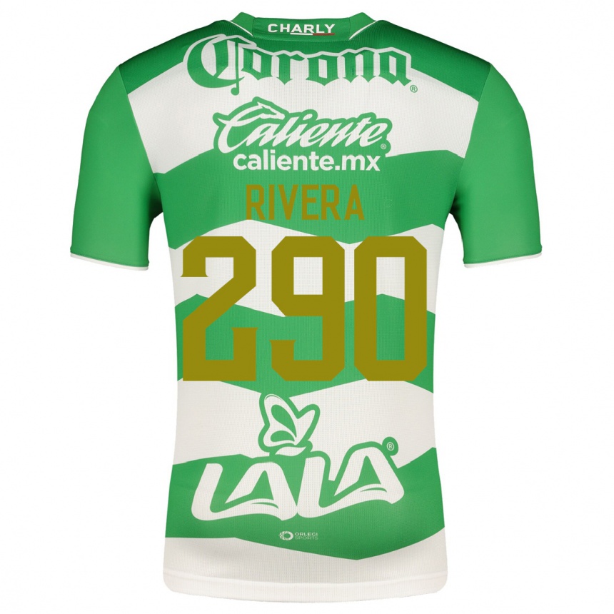 レディースフットボールエンジェル・リベラ#290緑ホームシャツ2023/24ジャージーユニフォーム