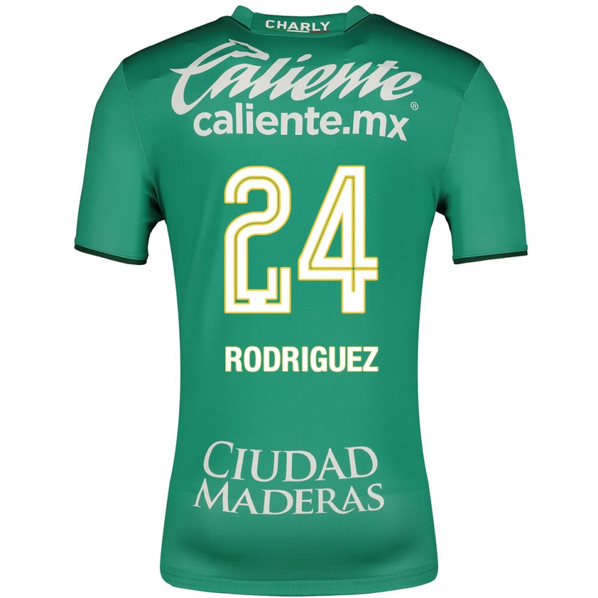 レディースフットボールオスバルド・ロドリゲス#24緑ホームシャツ2023/24ジャージーユニフォーム