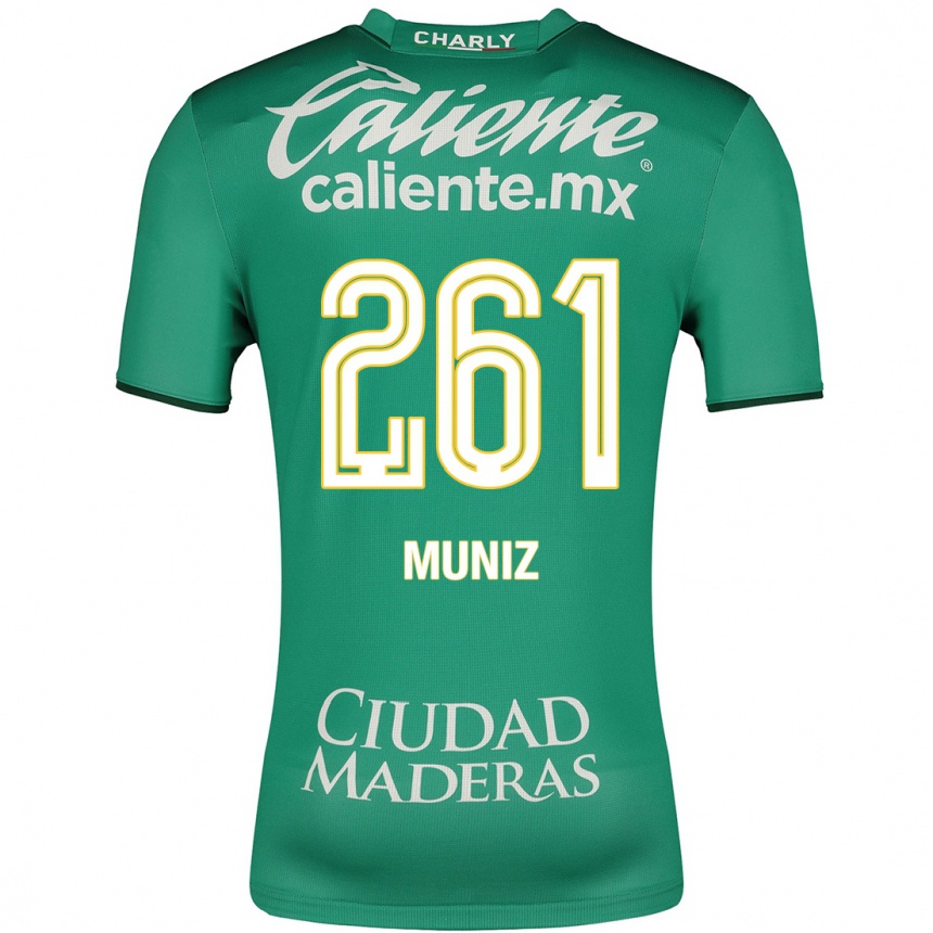 レディースフットボールセザール・ムニス・フェルナンデス#261緑ホームシャツ2023/24ジャージーユニフォーム