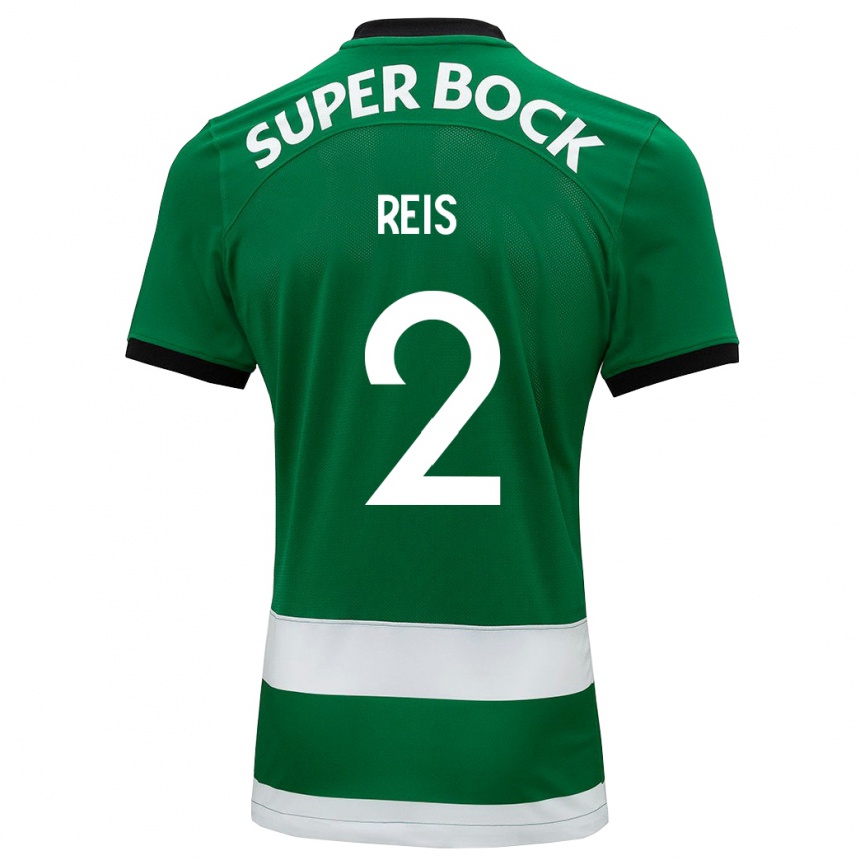 レディースフットボールマテウス・レイス#2緑ホームシャツ2023/24ジャージーユニフォーム