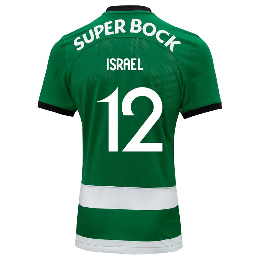 レディースフットボールフランコ・イスラエル#12緑ホームシャツ2023/24ジャージーユニフォーム