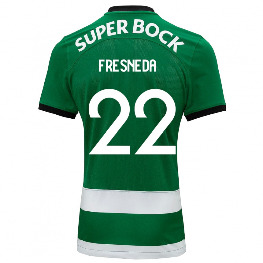 レディースフットボールイバン・フレスネダ#22緑ホームシャツ2023/24ジャージーユニフォーム
