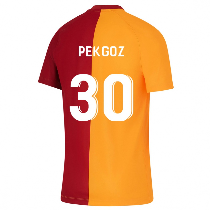 レディースフットボールベラ・ペクゴズ#30オレンジホームシャツ2023/24ジャージーユニフォーム