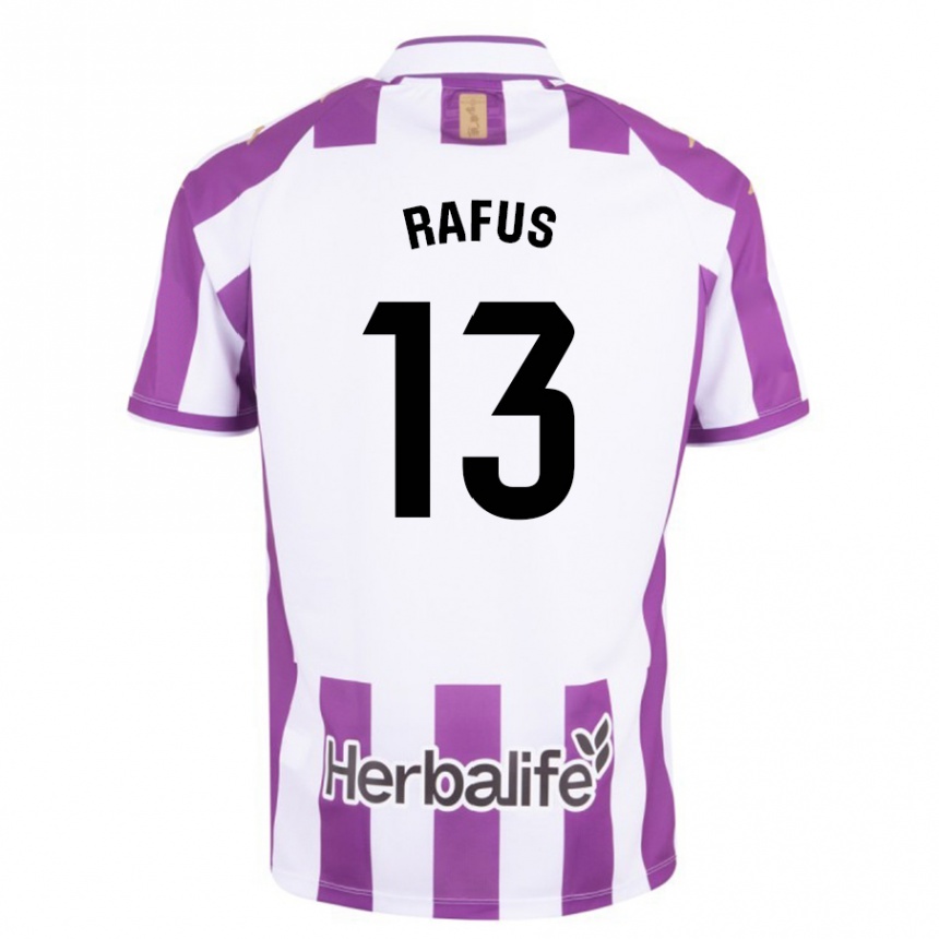 レディースフットボールアルナウ・ラフス#13紫ホームシャツ2023/24ジャージーユニフォーム