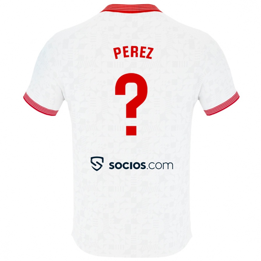 レディースフットボールエイドリアン・ペレス#0白ホームシャツ2023/24ジャージーユニフォーム