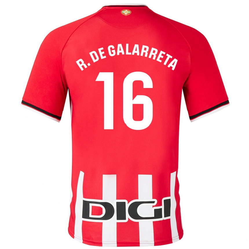 レディースフットボールイニゴ・ルイス・デ・ガラレタ#16赤ホームシャツ2023/24ジャージーユニフォーム