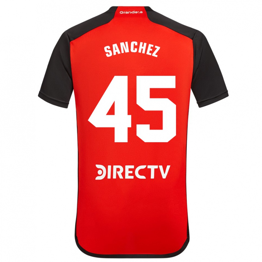 レディースフットボールセバスチャン・サンチェス#45赤アウェイシャツ2023/24ジャージーユニフォーム