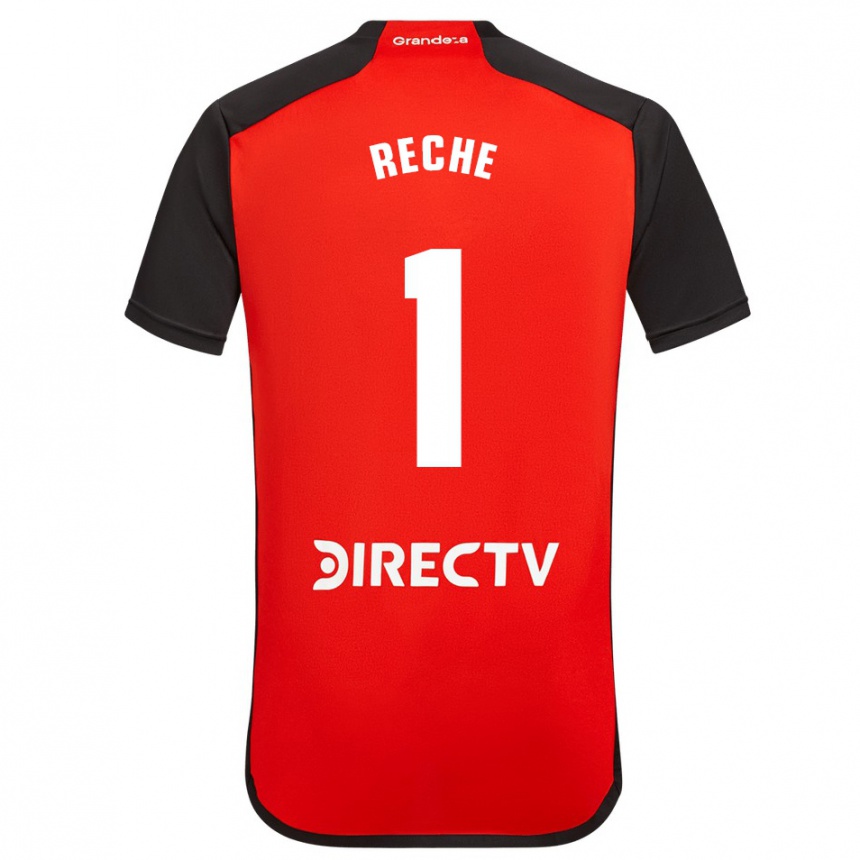 レディースフットボールアブリル・デ・ロス・ミラグロス・リッシェ #1赤アウェイシャツ2023/24ジャージーユニフォーム