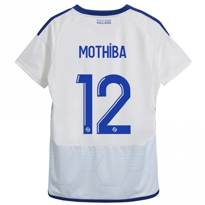 レディースフットボールレボ・モティバ#12白アウェイシャツ2023/24ジャージーユニフォーム