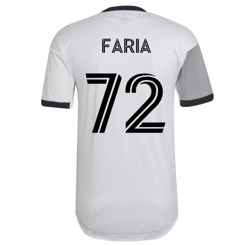 レディースフットボールジョーダン・ファリア #72白アウェイシャツ2023/24ジャージーユニフォーム