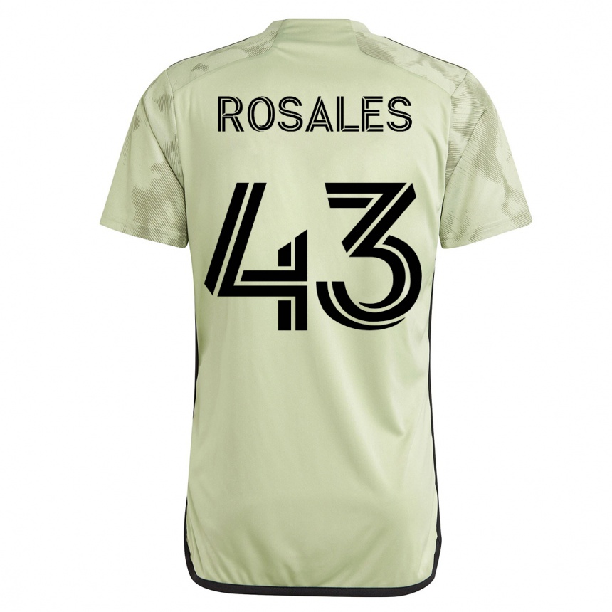 レディースフットボールディエゴ・ロザレス#43緑アウェイシャツ2023/24ジャージーユニフォーム