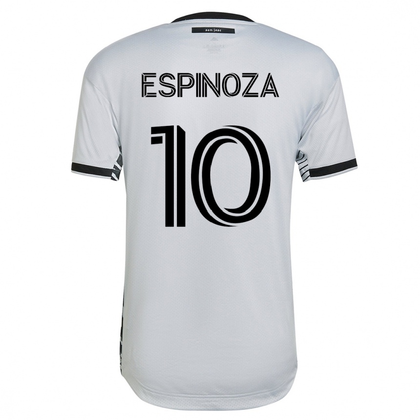 レディースフットボールクリスティアン・エスピノサ#10白アウェイシャツ2023/24ジャージーユニフォーム