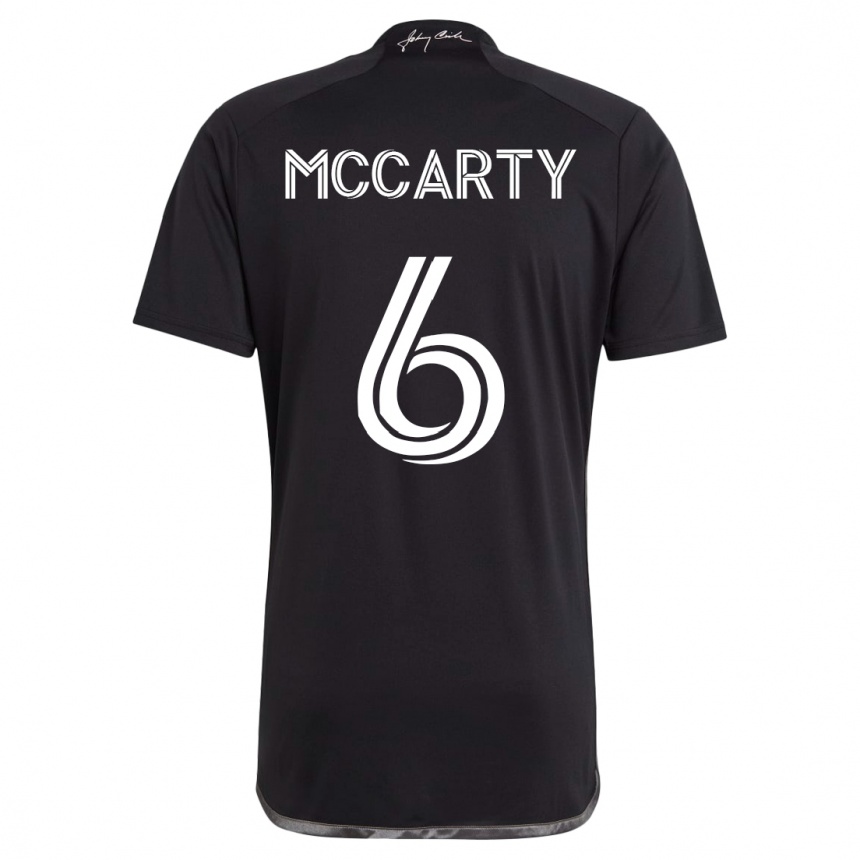 レディースフットボールダックス・マッカーティ#6黒アウェイシャツ2023/24ジャージーユニフォーム