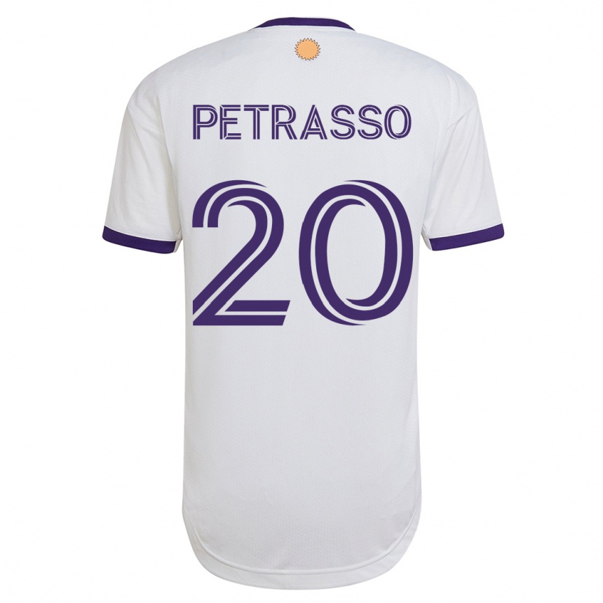 レディースフットボールルカ・ペトラッソ#20白アウェイシャツ2023/24ジャージーユニフォーム