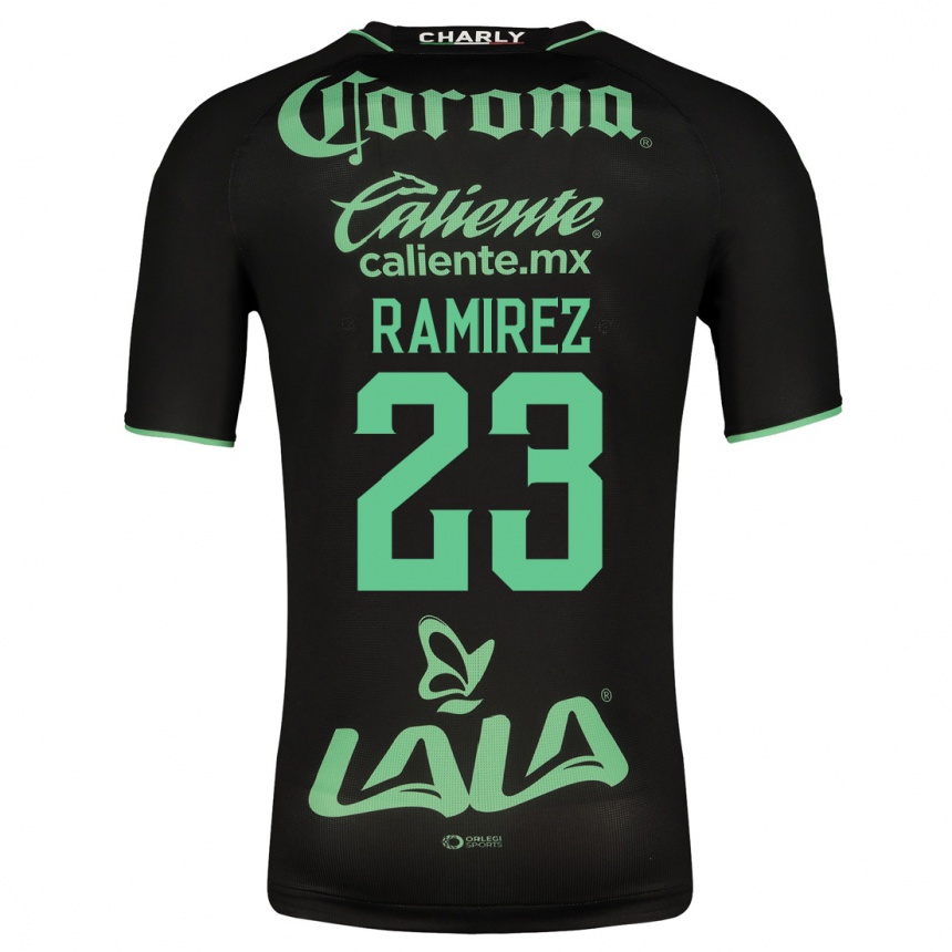 レディースフットボールアレクサンドラ・ラミレス#23黒アウェイシャツ2023/24ジャージーユニフォーム