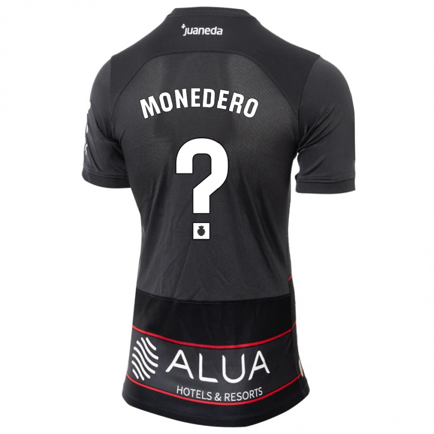 レディースフットボールマルク・モネデロ#0黒アウェイシャツ2023/24ジャージーユニフォーム