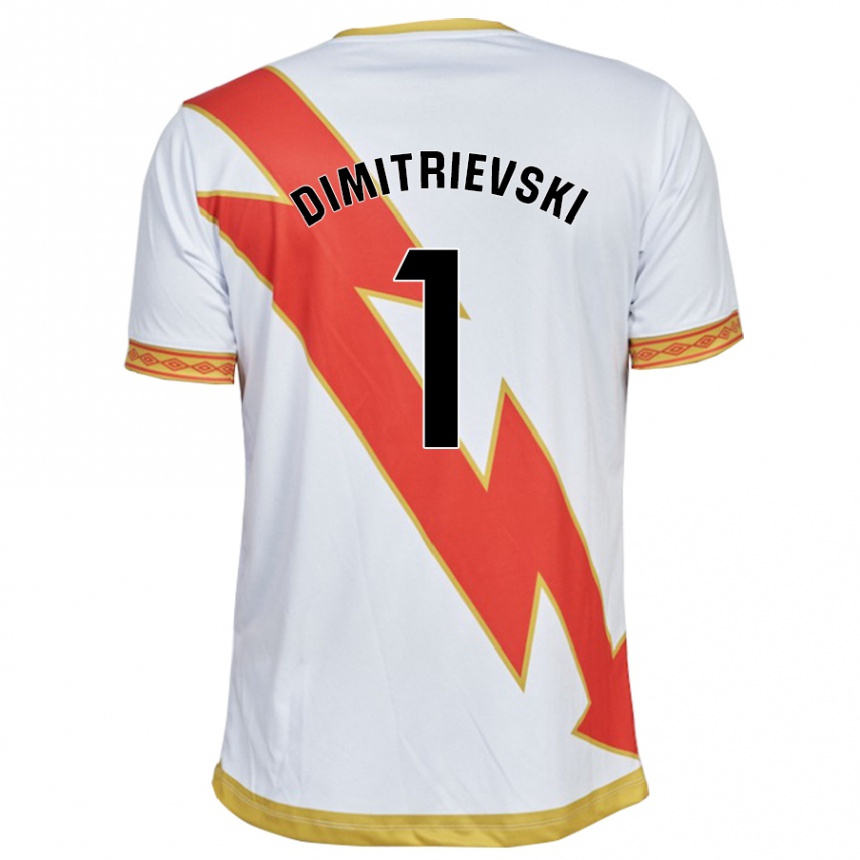 キッズフットボールストール・ディミトゥリエフスキ#1白ホームシャツ2023/24ジャージーユニフォーム
