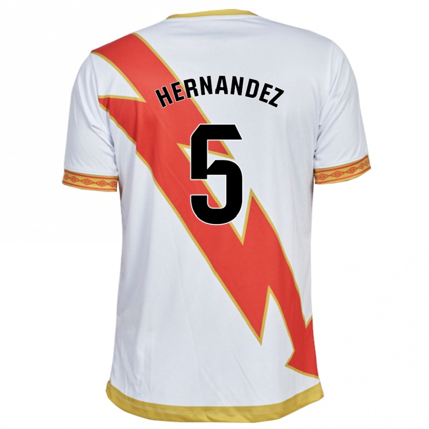 キッズフットボールアリダネ・エルナンデス#5白ホームシャツ2023/24ジャージーユニフォーム