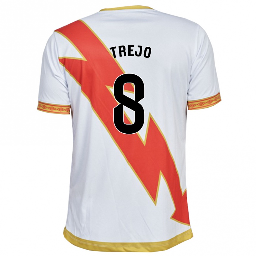 キッズフットボールオスカル・トレホ#8白ホームシャツ2023/24ジャージーユニフォーム
