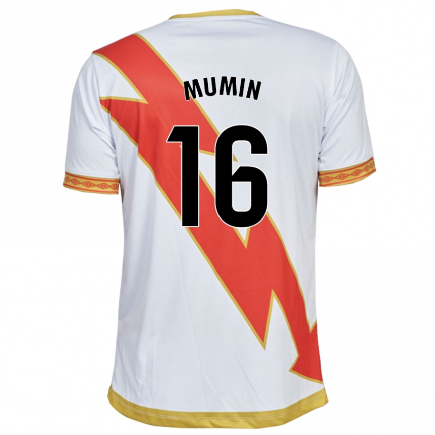 キッズフットボールアブドゥル・ムーミン#16白ホームシャツ2023/24ジャージーユニフォーム