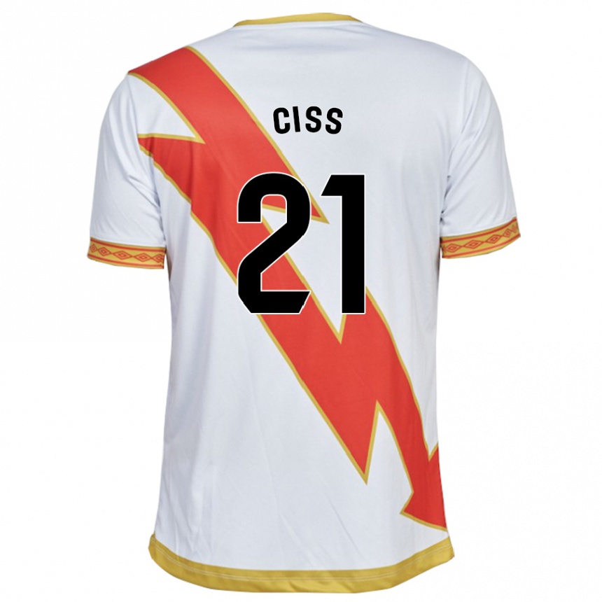 キッズフットボールパテ・シス#21白ホームシャツ2023/24ジャージーユニフォーム