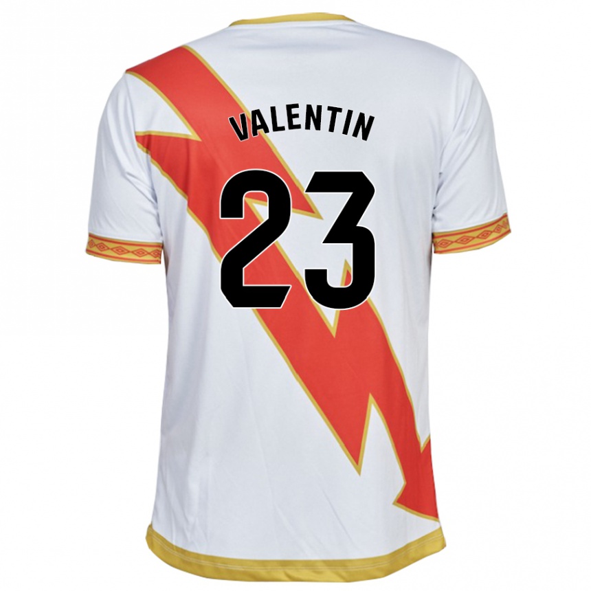 キッズフットボールオスカル・バレンティン・マルティン#23白ホームシャツ2023/24ジャージーユニフォーム