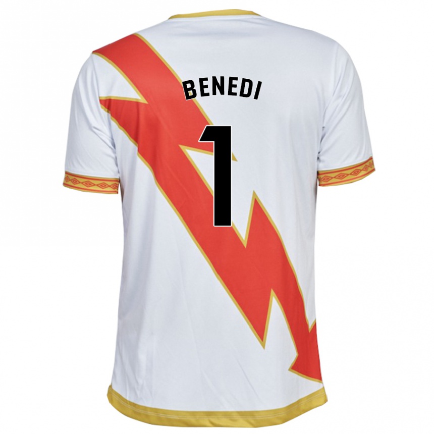 キッズフットボールミゲル・ベネディ#1白ホームシャツ2023/24ジャージーユニフォーム