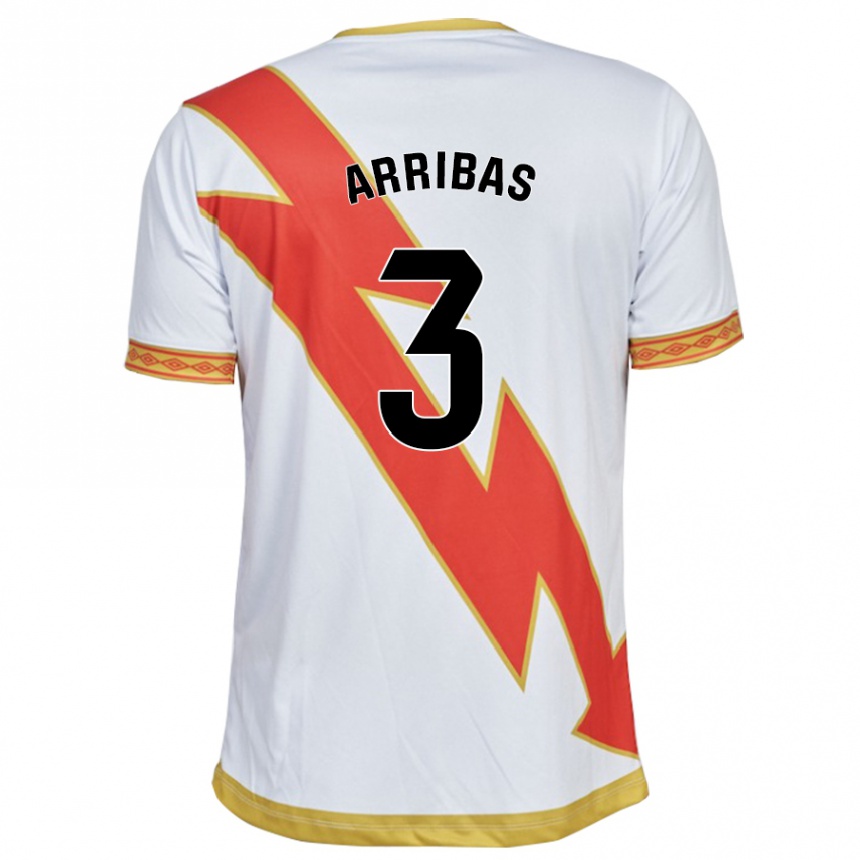 キッズフットボールセルヒオ・アリバス#3白ホームシャツ2023/24ジャージーユニフォーム