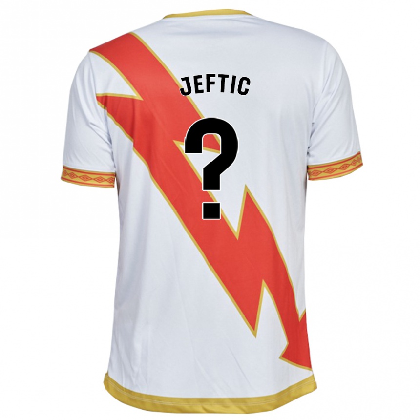 キッズフットボールルカ・ジェフティッチ#0白ホームシャツ2023/24ジャージーユニフォーム