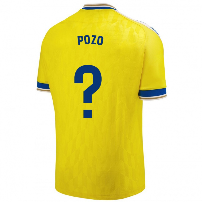 キッズフットボールニコラス・ポゾ#0イエローホームシャツ2023/24ジャージーユニフォーム