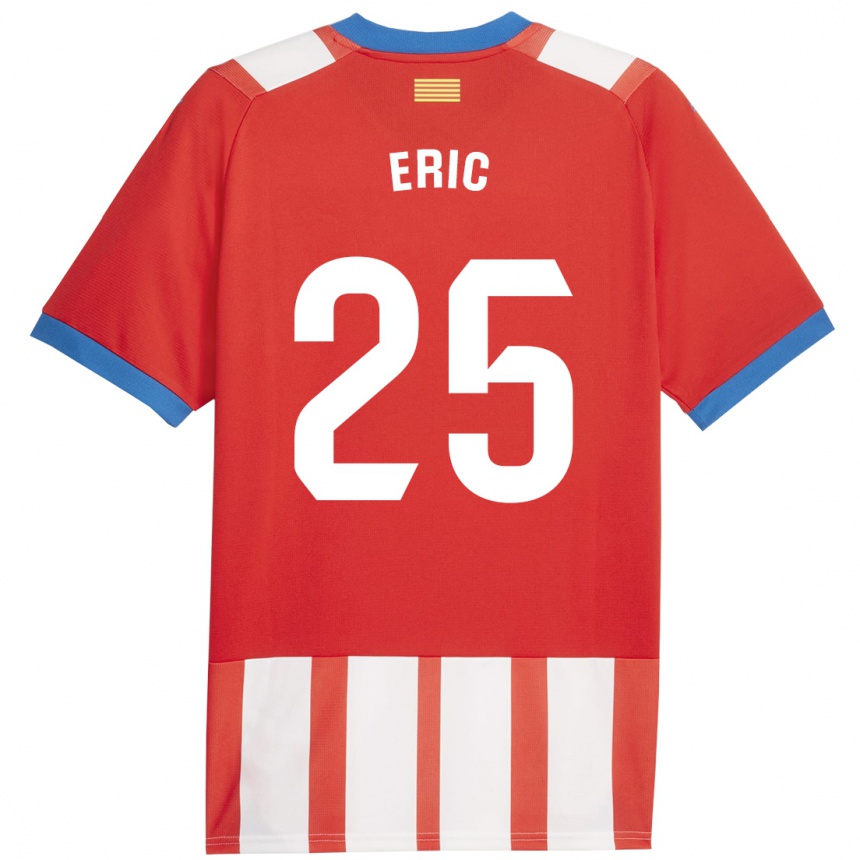 キッズフットボールエリック・ガルシア#25赤白ホームシャツ2023/24ジャージーユニフォーム
