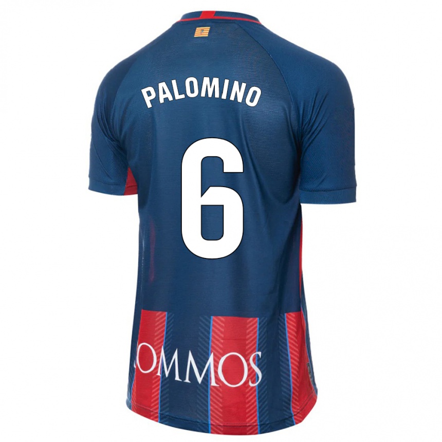 キッズフットボールヨランダ・パロミノ#6ネイビーホームシャツ2023/24ジャージーユニフォーム