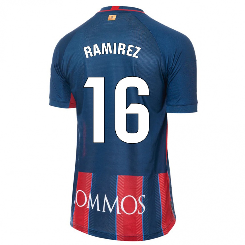 キッズフットボールヴァネッサ・ラミレス#16ネイビーホームシャツ2023/24ジャージーユニフォーム