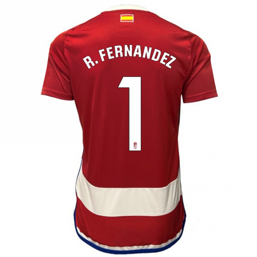 キッズフットボールラウル・フェルナンデス#1赤ホームシャツ2023/24ジャージーユニフォーム