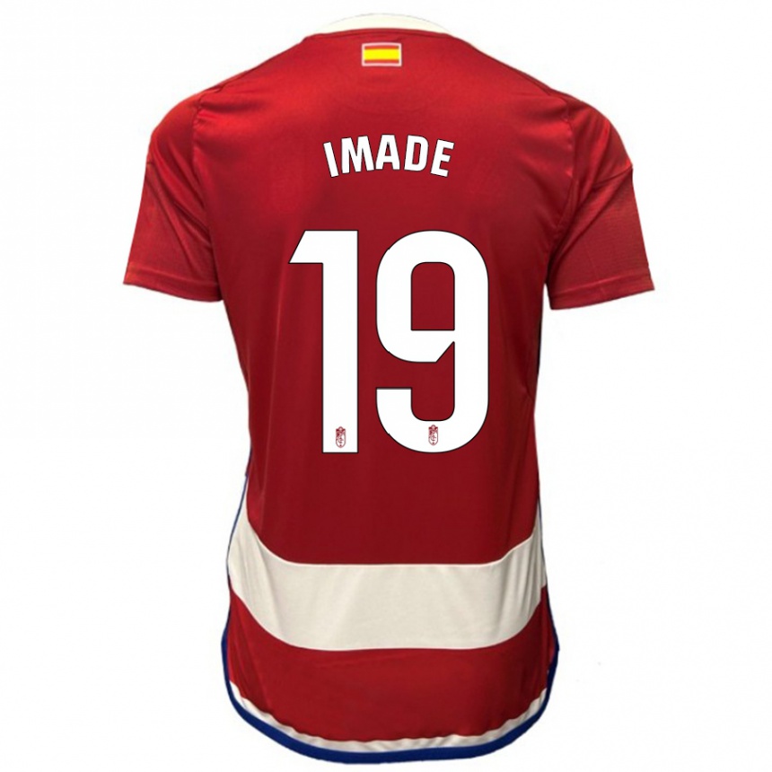 キッズフットボールエドナ・イマデ#19赤ホームシャツ2023/24ジャージーユニフォーム
