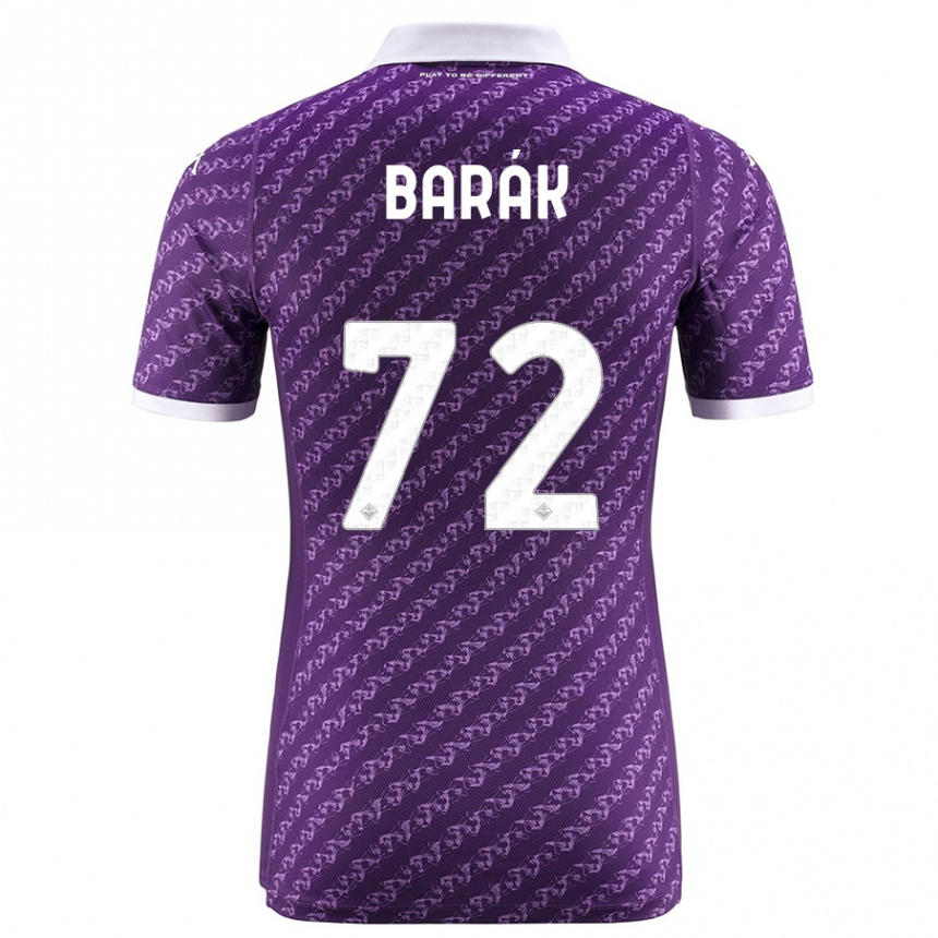 キッズフットボールアントニン・バラーク#72バイオレットホームシャツ2023/24ジャージーユニフォーム